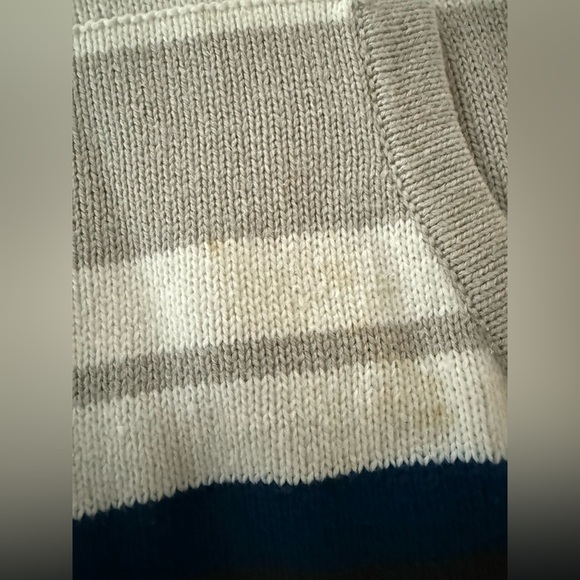 Striped Gray and Blue Hoodie *Read Description* - Picture 2 of 2